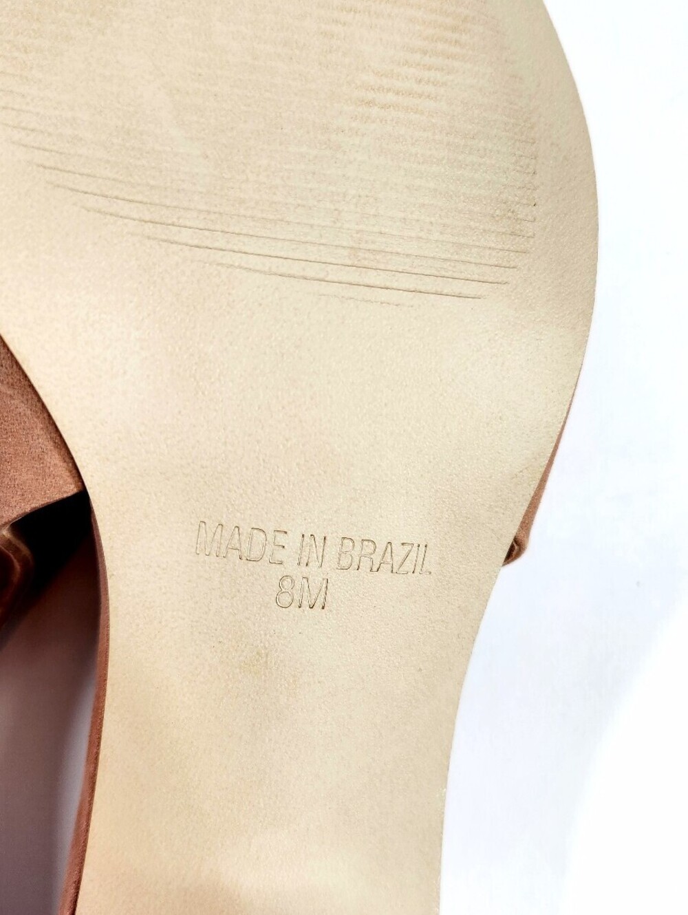 Steve Madden Women's Brown Suede Slingback Block Heel Pumps - Picture 6 of 6